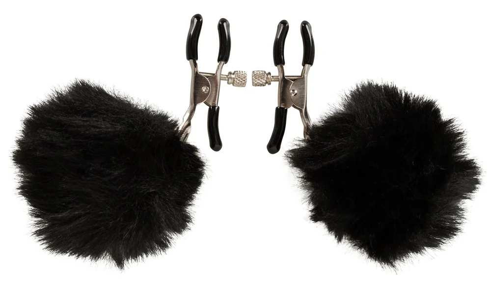 Magic Shiver tepelklemmen met zwarte pompons
