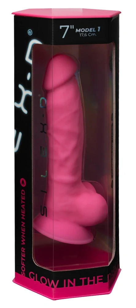 SILEXD Glow in the Dark natuurlijke dildo met zuigvoet