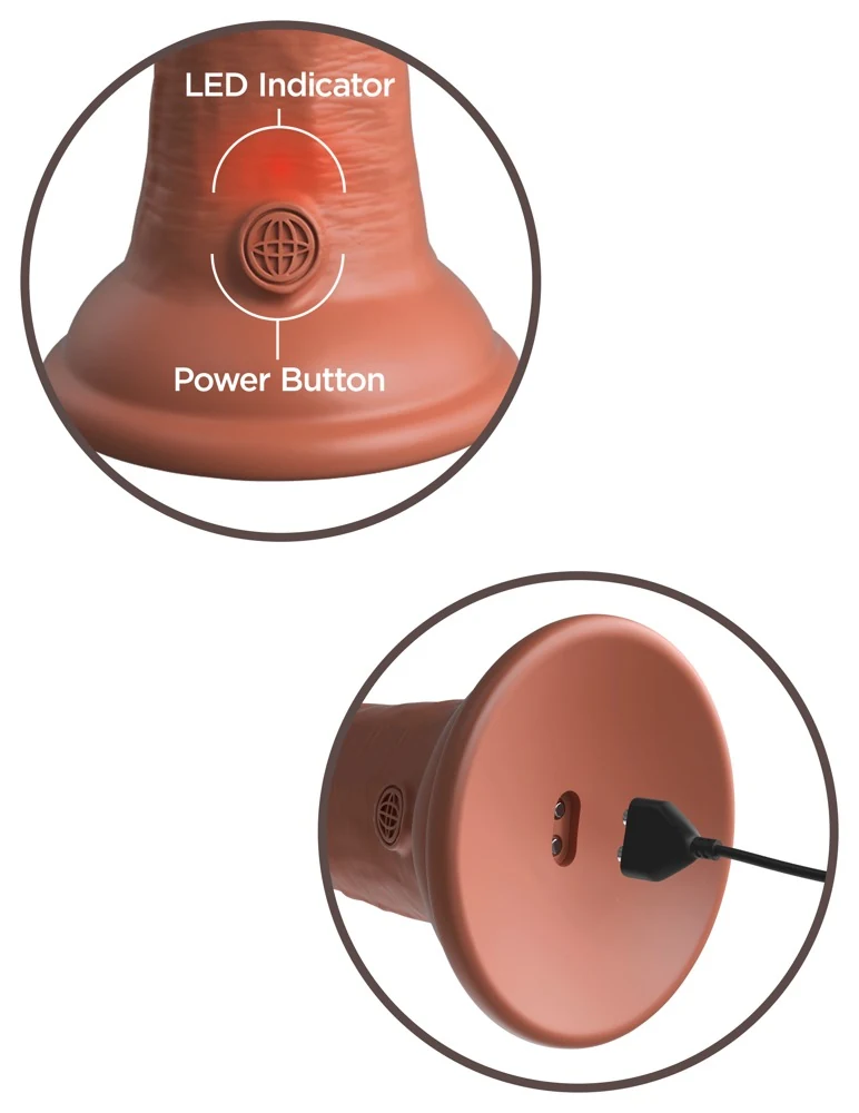 King Cock Elite Natural Vibrator 17,8 cm