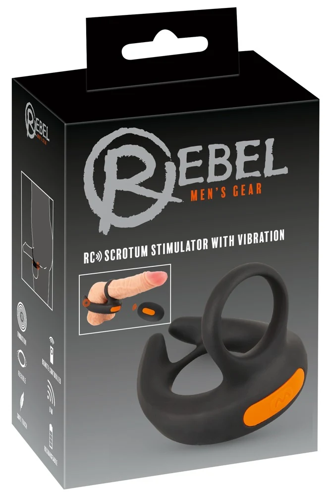 Rebel RC scrotum stimulator met vibraties