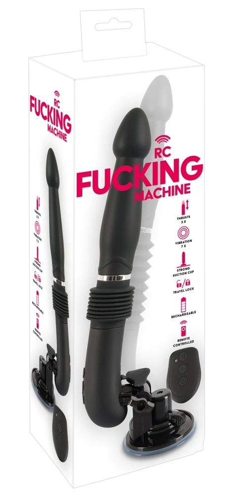 Vibrator met zuigvoet en afstandsbediening
