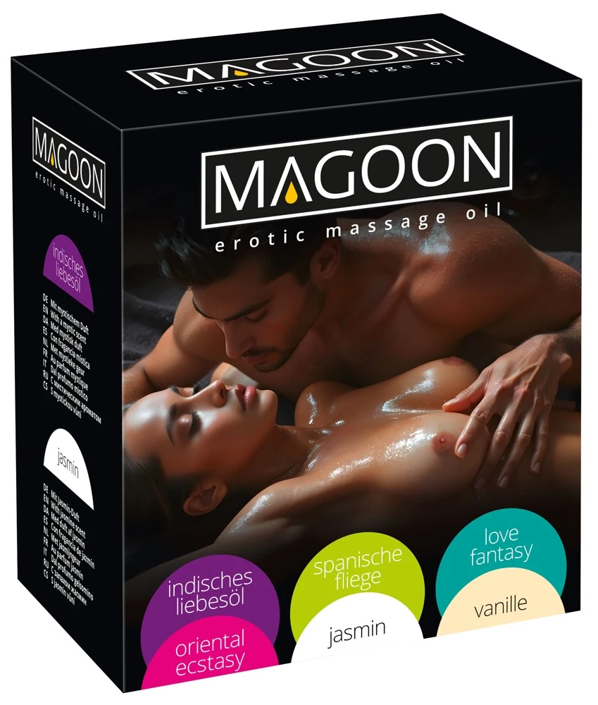 Magoon massageolie set 6 x 200 ml
