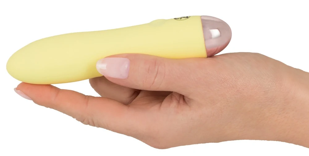 Gele minivibrator oplaadbaar en waterdicht