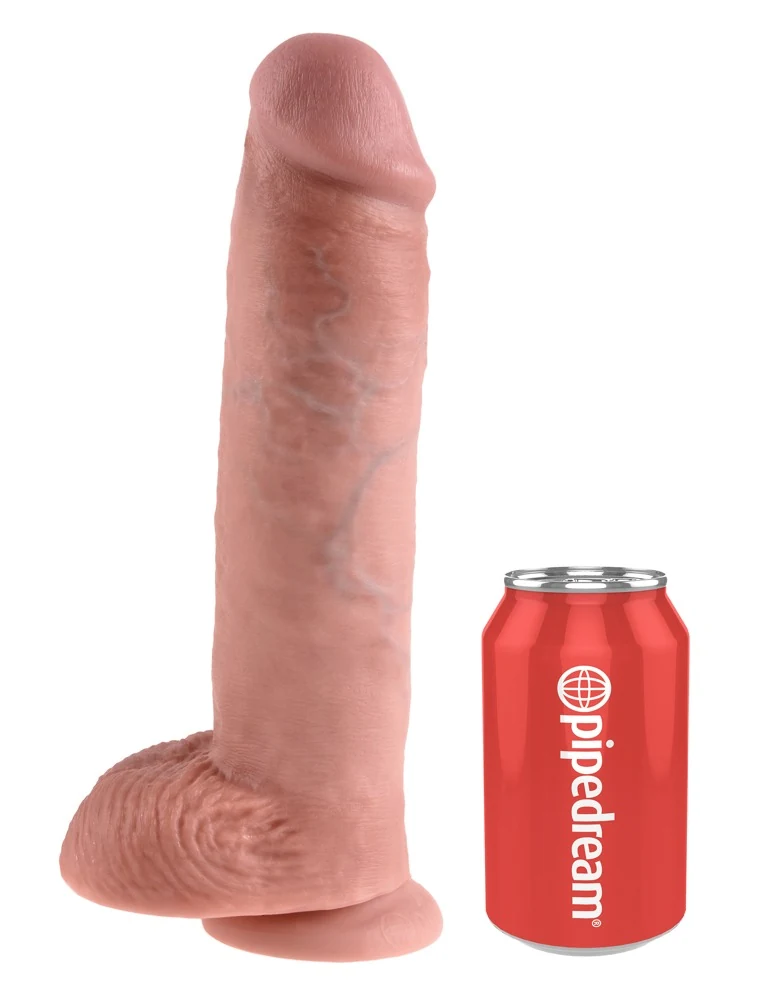 Realistische dildo met zuigvoet 28 cm