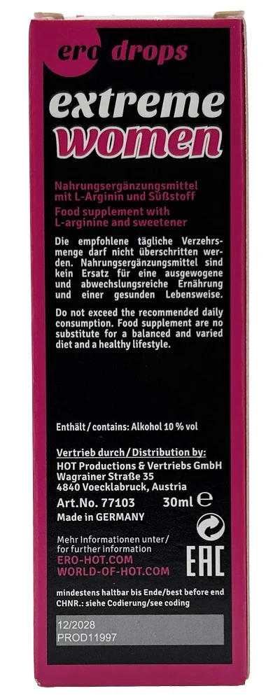 Voedingssupplement voor vrouwen 30 cc