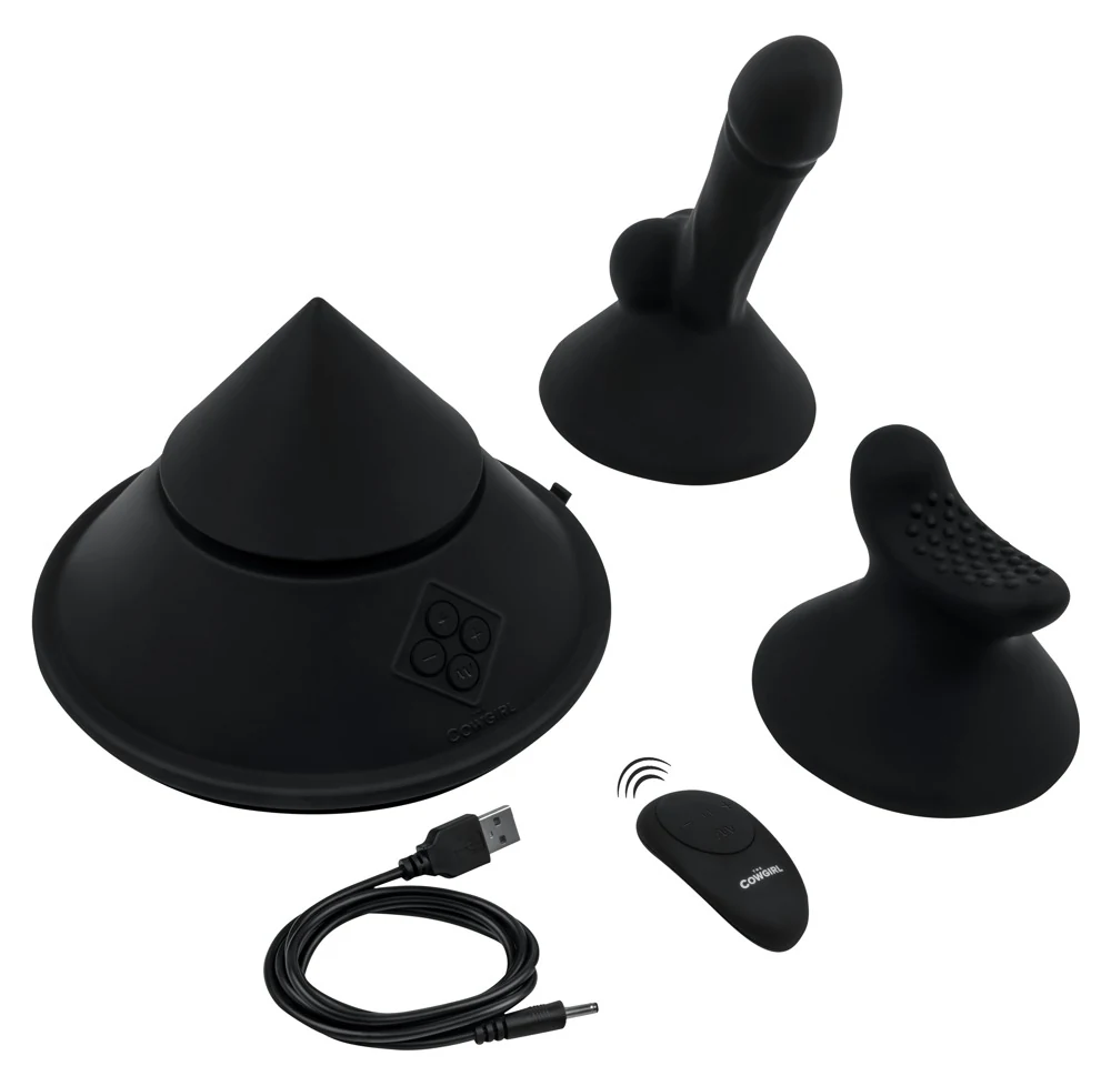 Cowgirl Cone seksmachine met app en opzetstukken