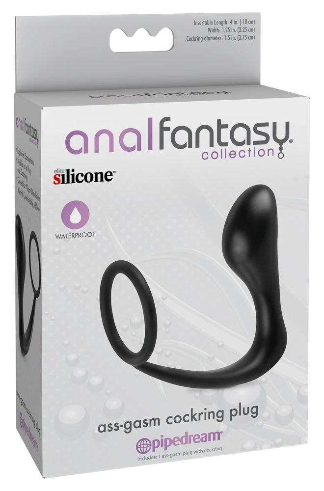 Analfantasy cockring met anaalplug