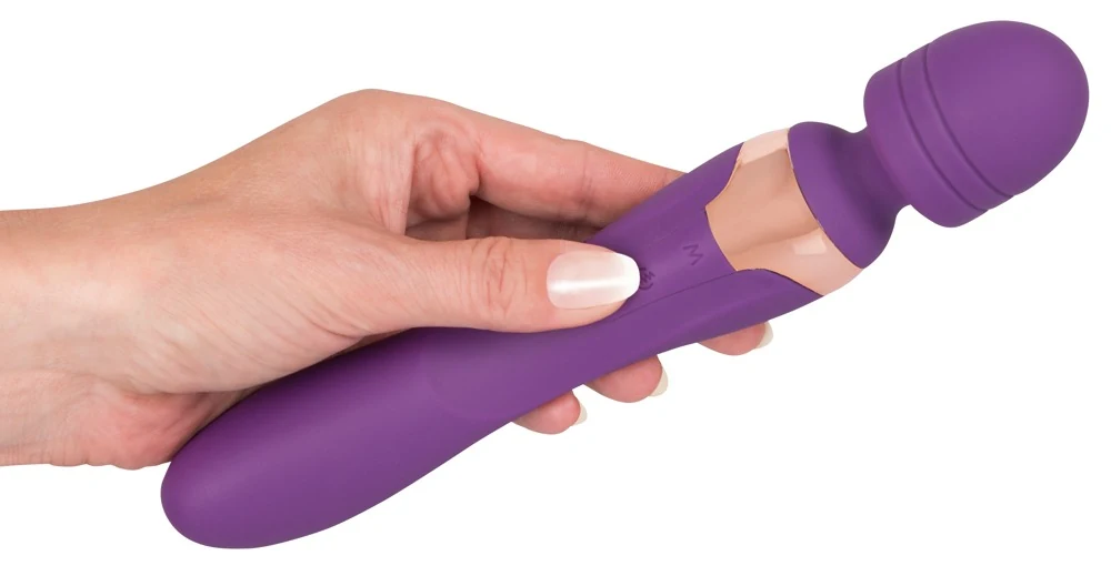 Dubbelzijdige vibrator met kogelkop