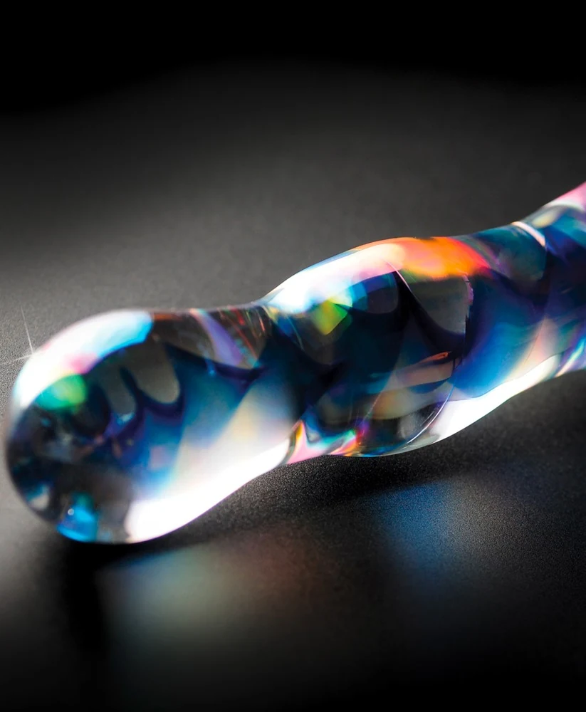 Glazen dildo met warm-koud beleving