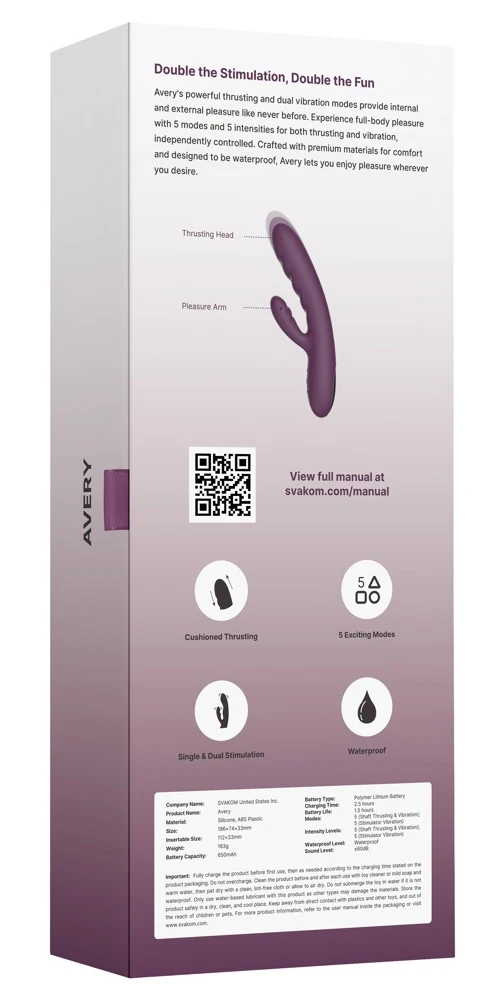 SVAKOM Avery rabbit vibrator