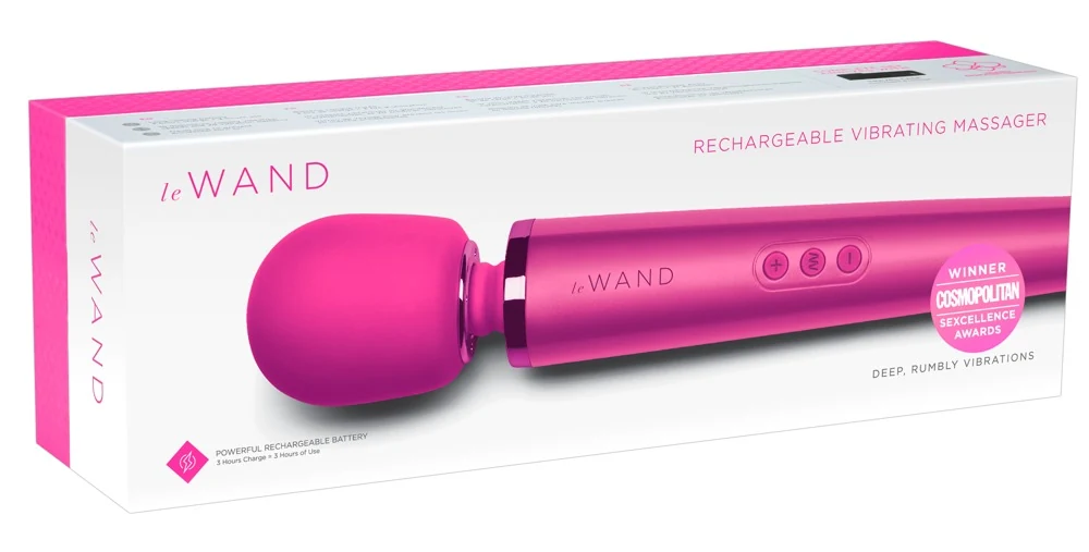 Luxe oplaadbare massagestaaf met siliconen kop