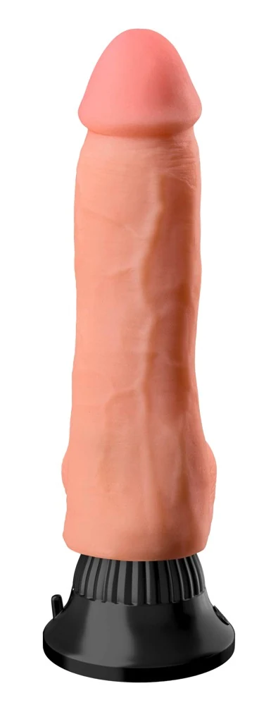Realistische vibrator met zuigvoet en multispeed trilling