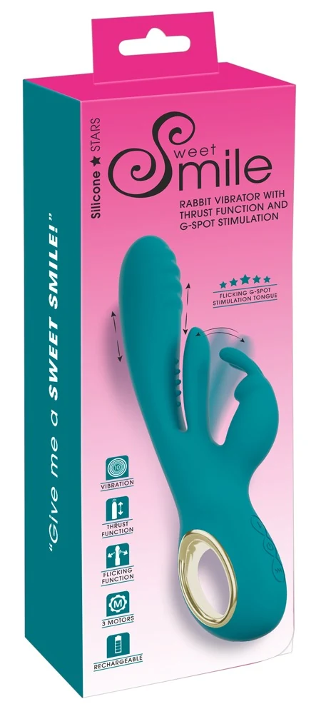 Sweet Smile rabbit vibrator met stuwfunctie