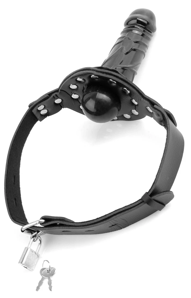Deluxe Ball Gag met Dildo en Slot