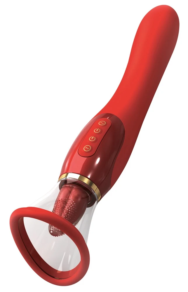 3-in-1 vibrator met clitorisstimulator en zuignap