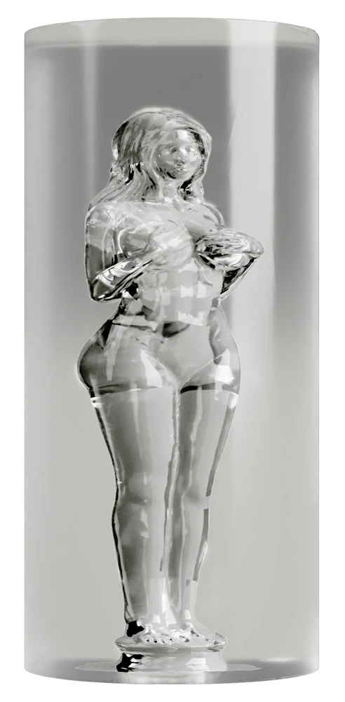 STROKER transparante masturbator met 3D tunnel