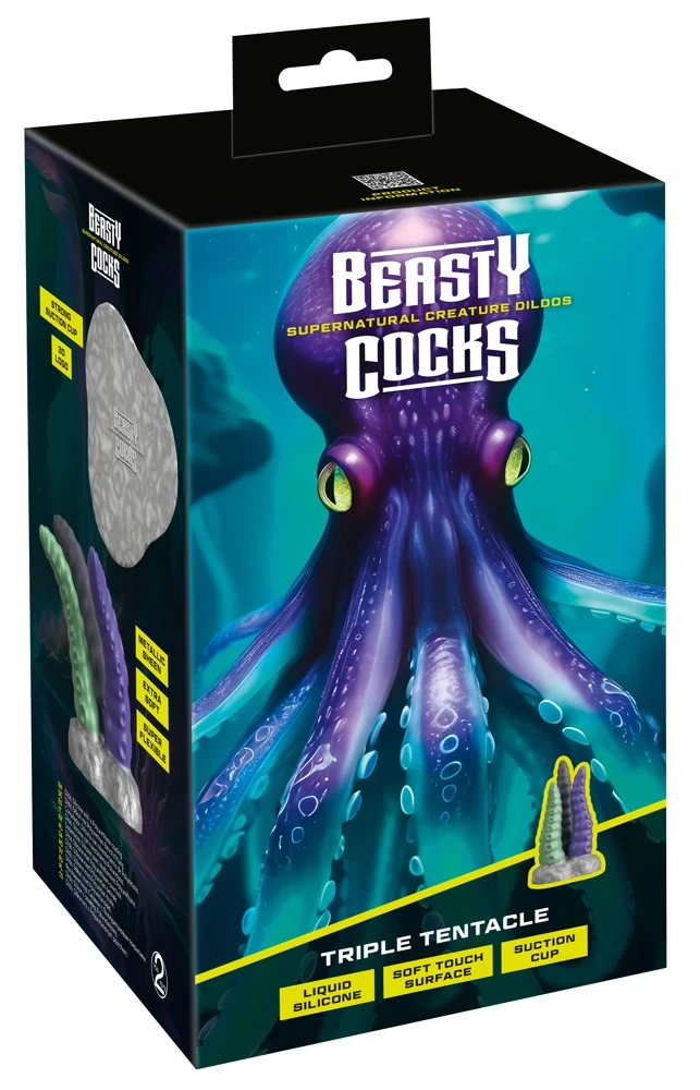 Beasty Cocks Triple Tentacle Dildo Trio