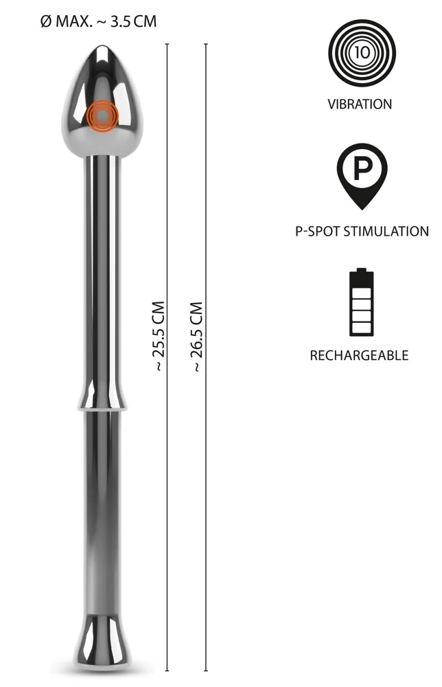 Rebel Metal Milking Stick prostaatstimulator