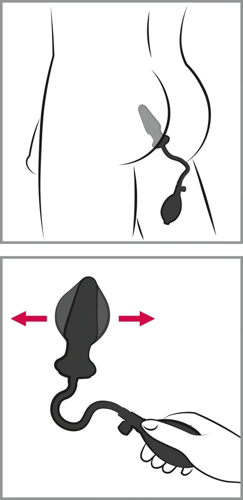 You2Toys opblaasbare anal plug latex