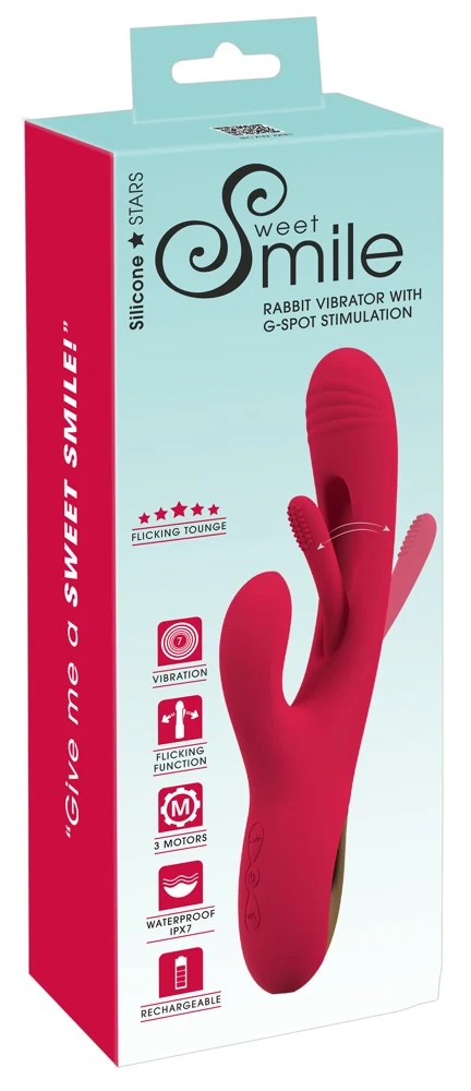Rabbit vibrator met trillende tongfunctie