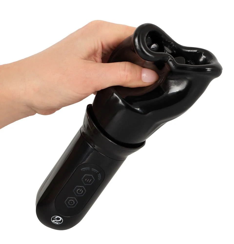 Oplaadbare roterende masturbator met zachte sleeve