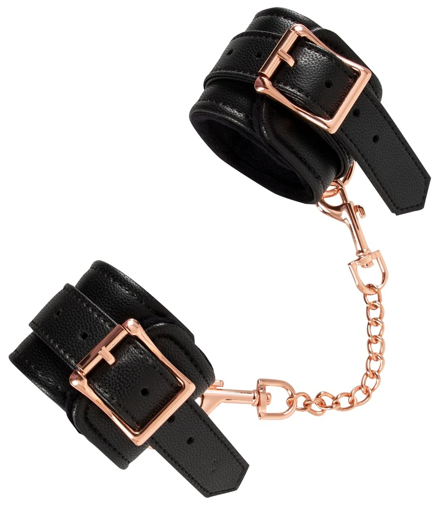 Bad Kitty handboeien met roségoudkleurige ketting
