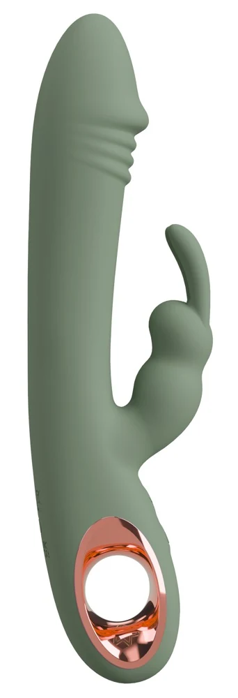 You2Toys Slim Rabbit Olive dubbele vibrator