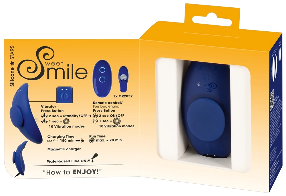 Sweet Smile inlegkruisjesvibrator met afstandsbediening