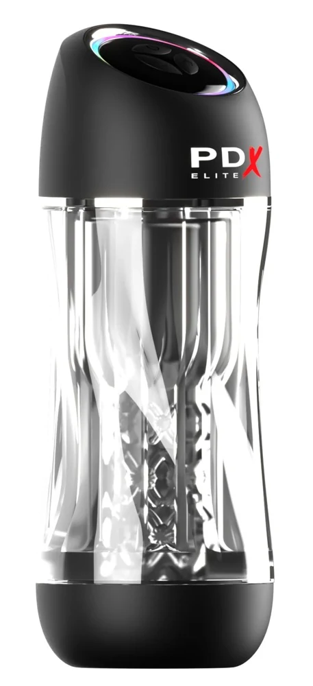 PDX Elite ViewTube Pro masturbator met vibratie en zuigkracht