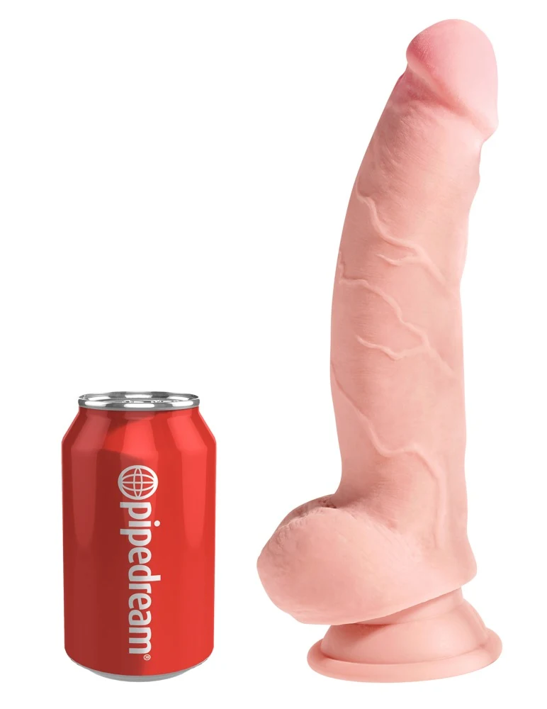 Realistische dildo met zachte buitenlaag en zuigvoet