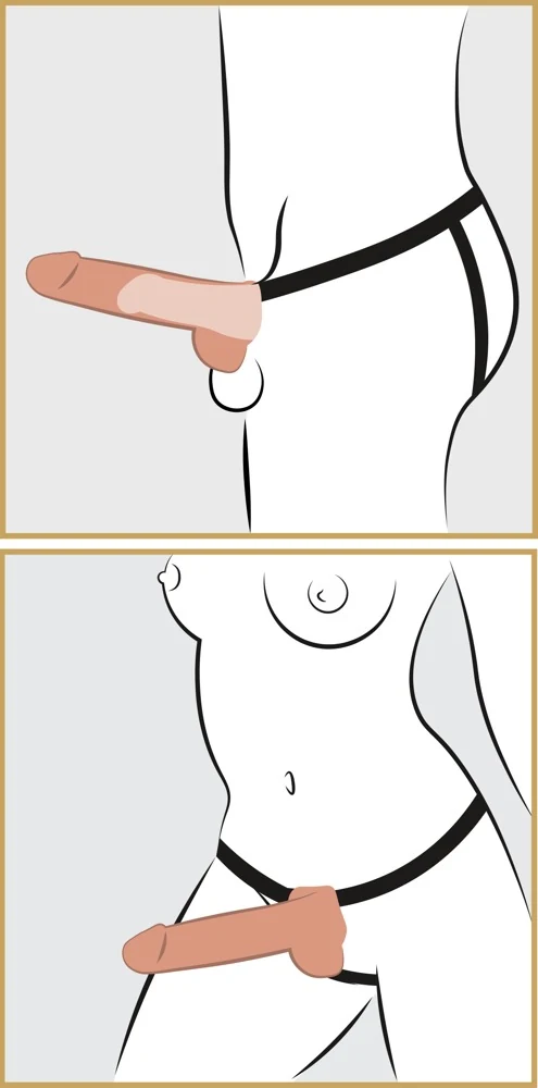 Fetish Fantasy holle strap-on met squirting functie 7,5 inch