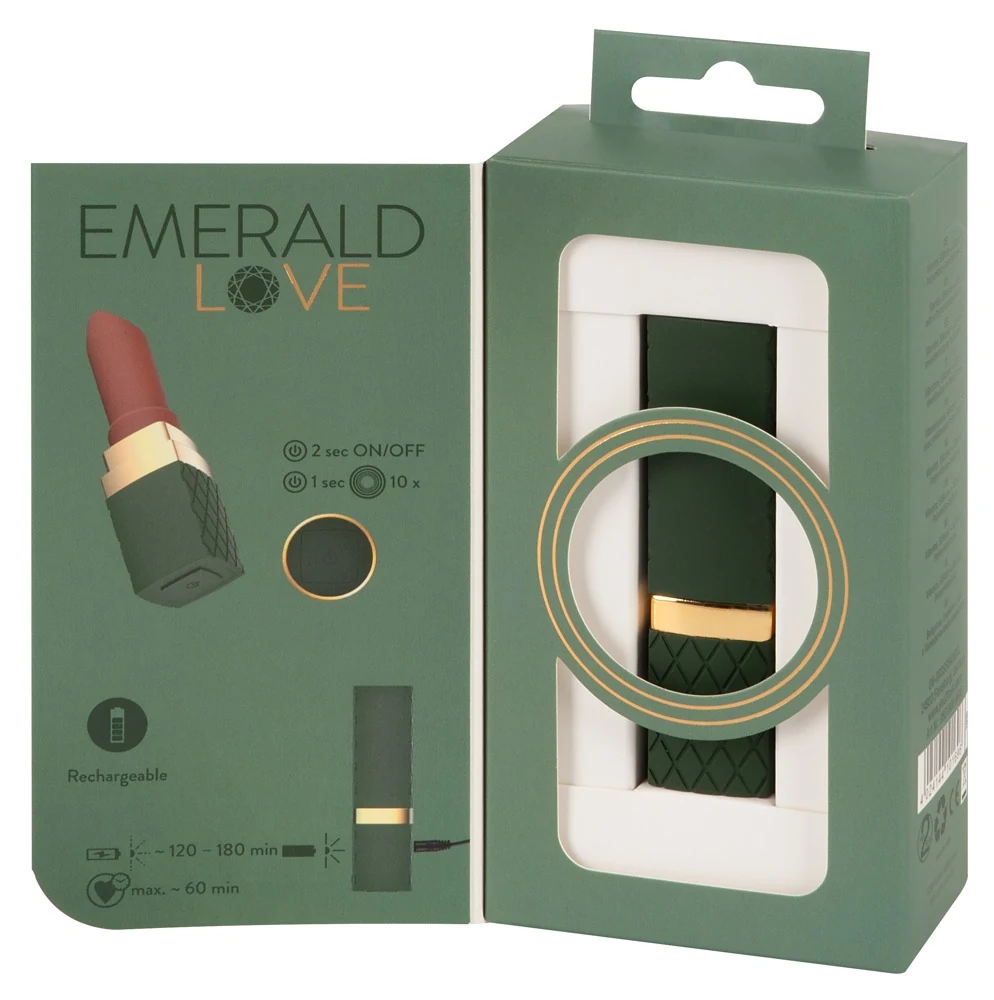 Emerald Love lipstick mini vibrator