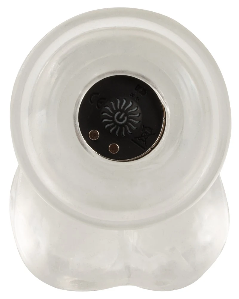 Transparante vibrator met zuignap en 10 vibratiestanden