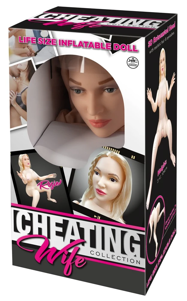 Cheating Wife Rosie opblaasbare liefdespop