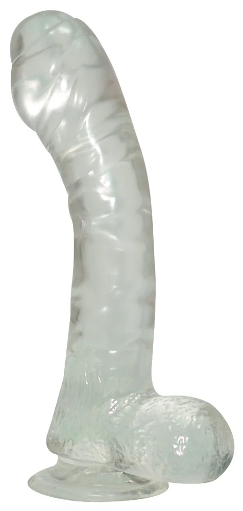 Flexibele buttcock dildo met zuigvoet 17 cm