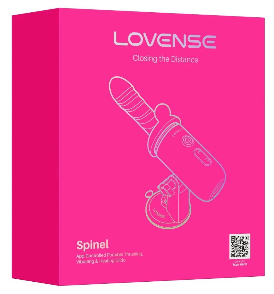 Lovense Spinel app-gestuurde thrusting vibrator met warmte