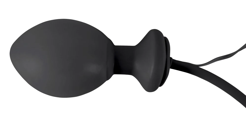 Opblaasbare vibrerende buttplug met pomp