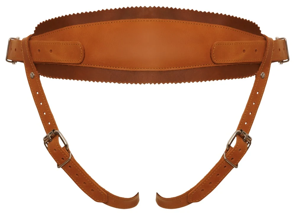 ZADO leren strap-on jock met verstelbare pasvorm