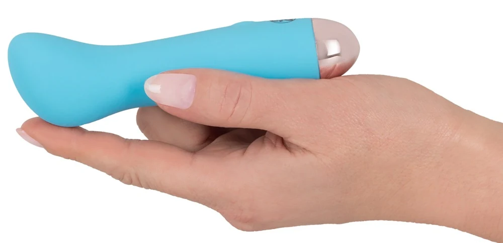 Blauwe minivibrator oplaadbaar en waterdicht