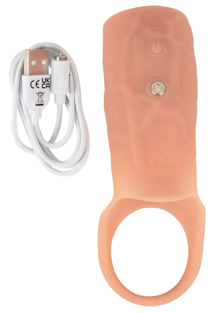 RealSleeve Open vibrerende penissleeve van siliconen