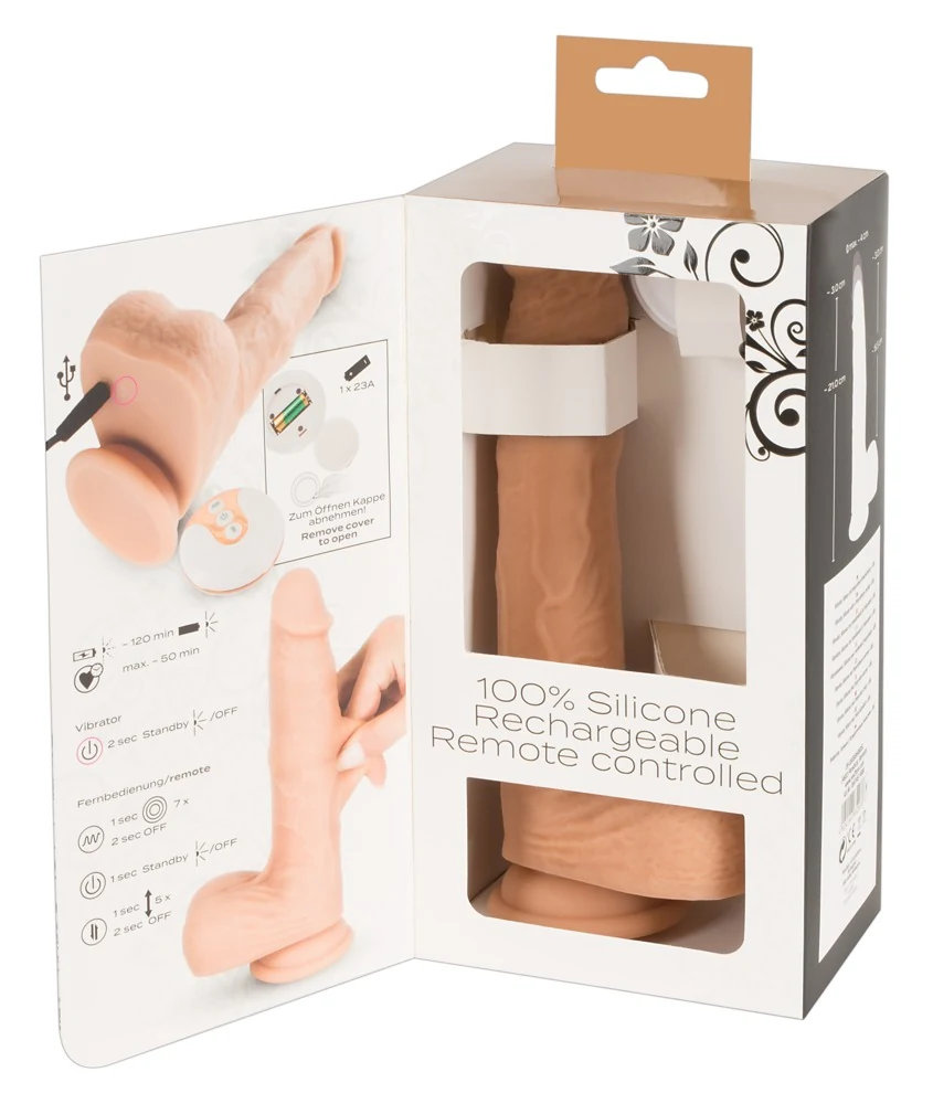 Schokvibrator met afstandsbediening en zuigvoet