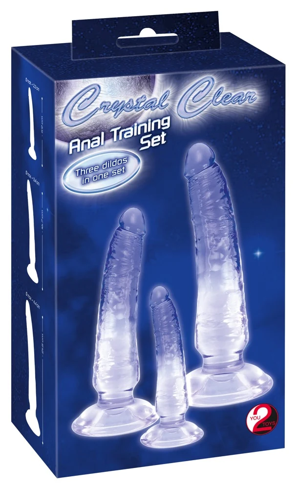 Crystal Clear anale trainingsset met 3 dildo's