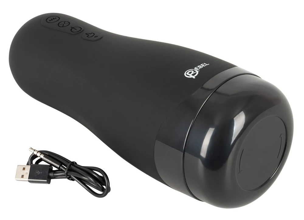 Rebel verwarmende masturbator met vibratie en zuigfunctie