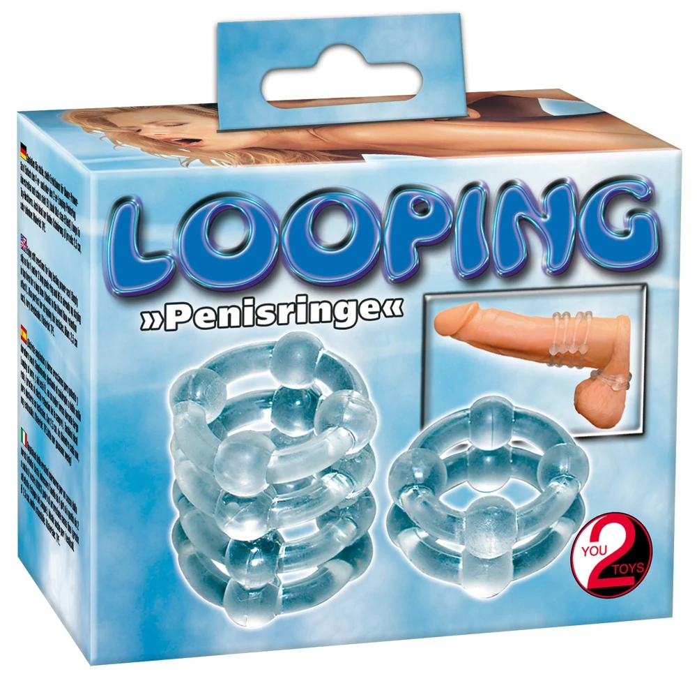 Set van 2 transparante penisringen