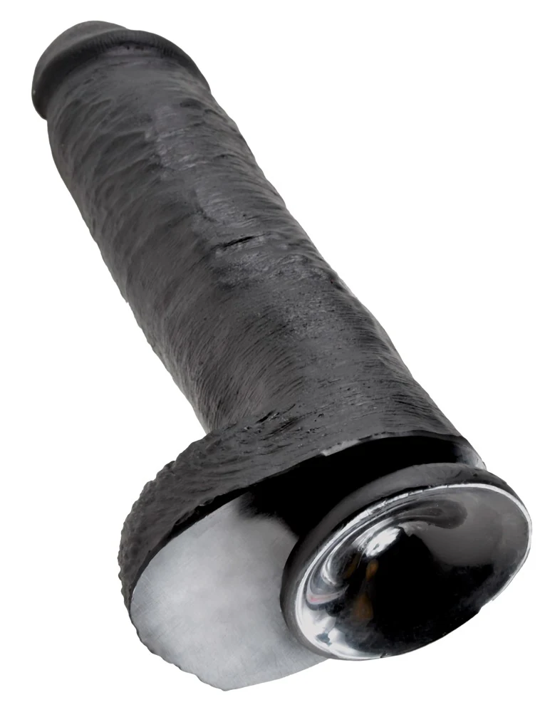 Realistische dildo met zuigvoet 28 cm