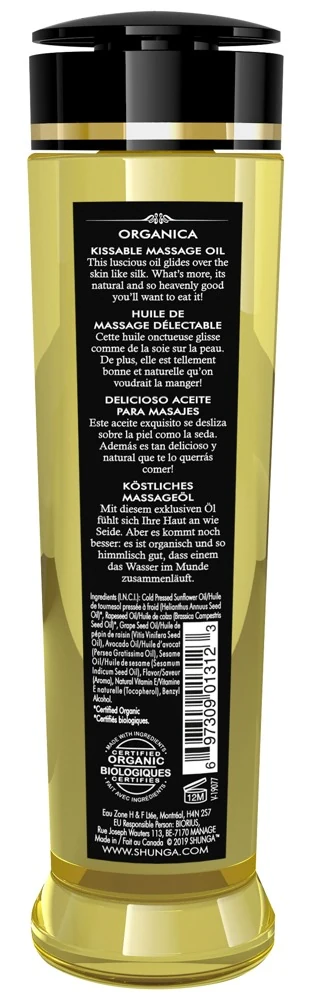 Shunga Organica Kissable Massage Oil Almond Sweetness 240 ml