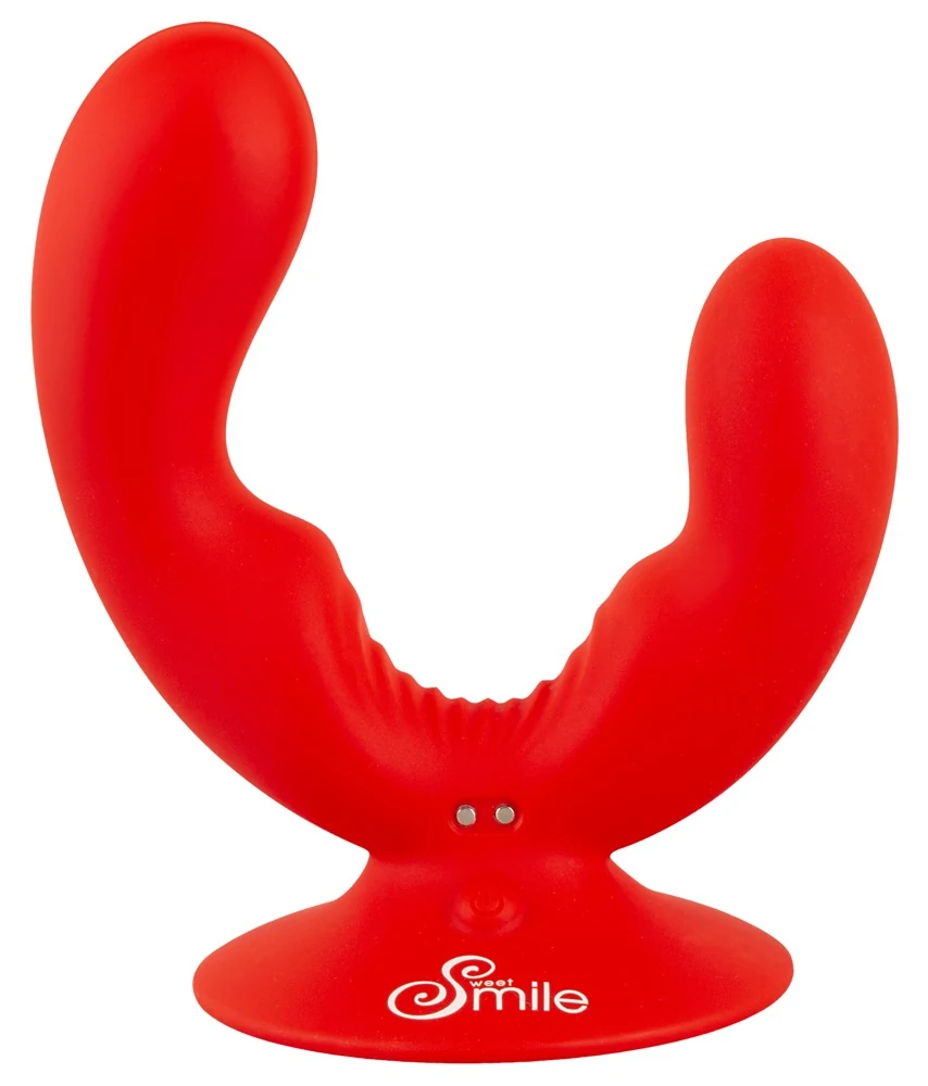 Sweet Smile dubbele vibrator met zuigbasis