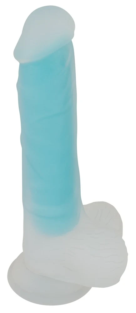 Glow in the Dark siliconen dildo met zuigvoet