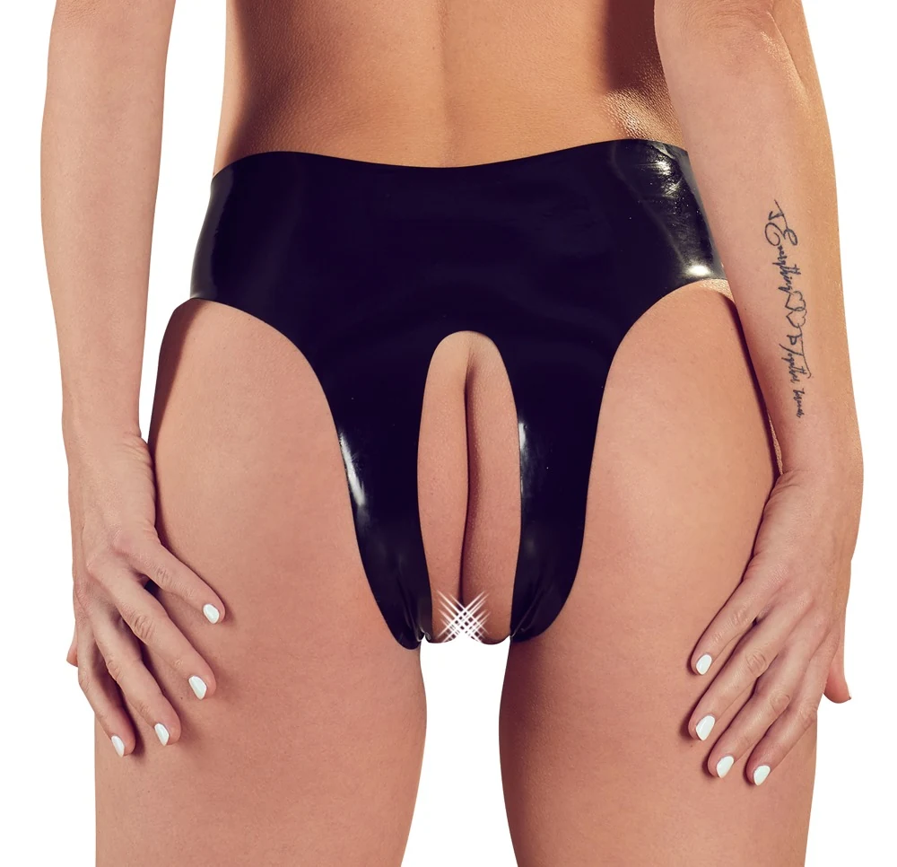 Open latex slipje