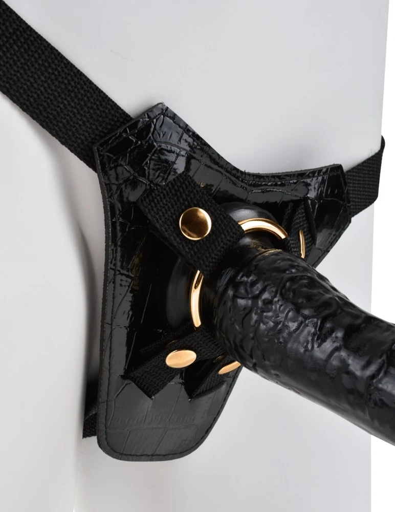 Verstelbare strap-on met afneembare dildo